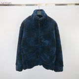 Front view of Louis Vuitton luxury clothing with signature branding