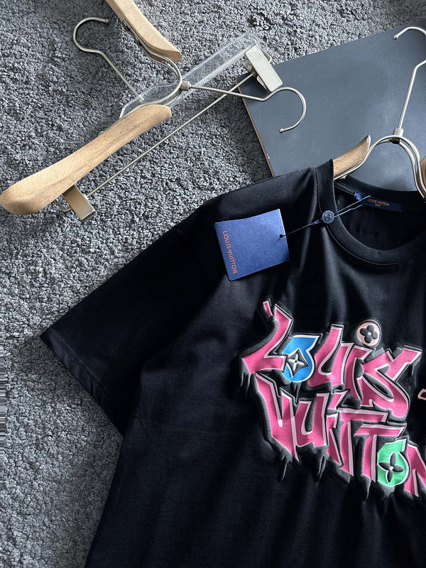 Back view of Louis Vuitton cotton t-shirt with relaxed-fit cut