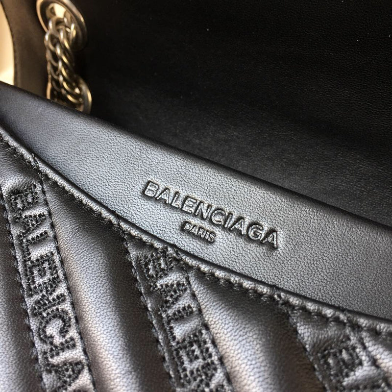 Sophisticated Faux Leather Handbag - Statement Silhouette | Women's Everyday Carry Handbag #841 - alternate angle view (image 8) of designer-inspired handbag