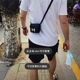 Side view of structured structured handbag