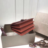 Statement Faux Leather Handbag - Polished Finish | Women's Fashion Handbag #1762 - alternate angle view (image 8) of designer-inspired handbag