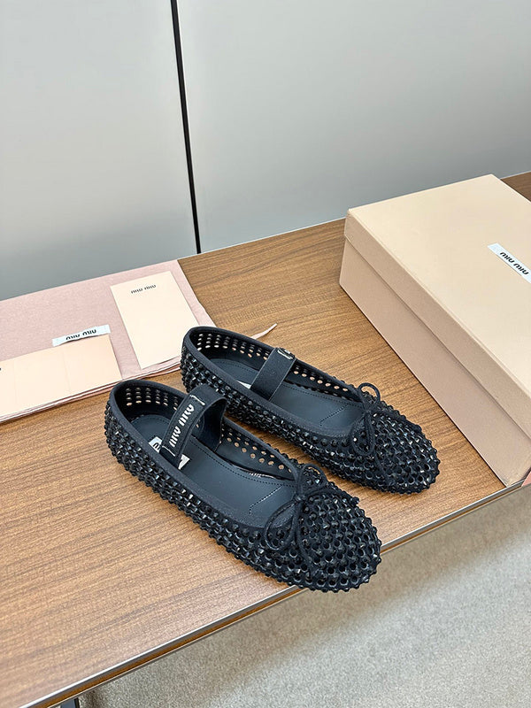 Miu Miu luxury shoes close-up — premium authentic designer style