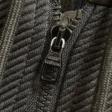 Front view of Louis Vuitton luxury clothing with monogram-inspired silhouette