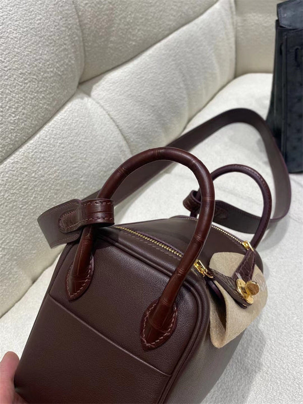  Effortless satchel carried on shoulder