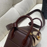  Effortless satchel carried on shoulder