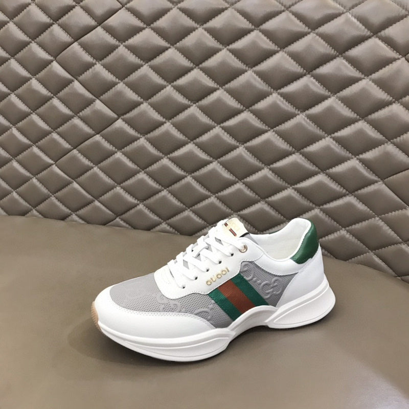 Gucci clean off-white luxury sneakers view 6 chunky sole construction