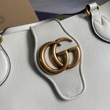 Back view of everyday-luxe structured women's handbag – women's luxury handbag