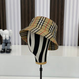 Close-up detail view of Burberry unisex cap