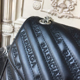 Sophisticated Faux Leather Handbag - Statement Silhouette | Women's Everyday Carry Handbag #841 - styled full view (image 7) of designer-inspired handbag