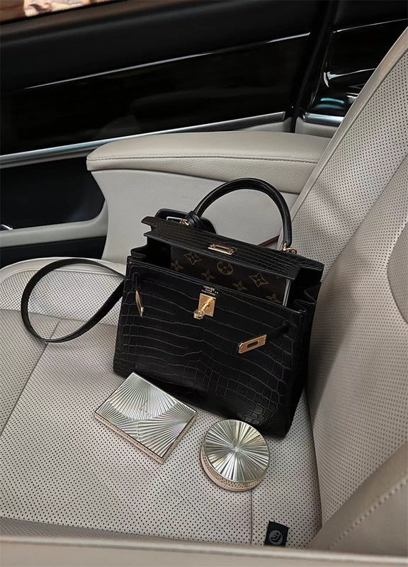 Interior view of sleek premium bag