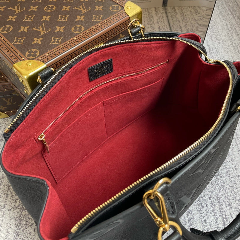 Back view of refined signature women's handbag – women's designer-style accessory