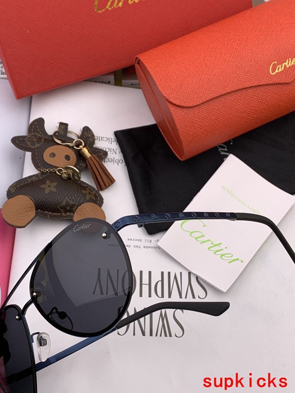 Angled view of Cartier unisex sunglasses