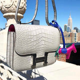 Close-up detail of fluid bag design
