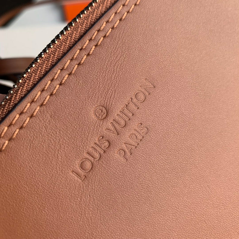 Side profile of structured sleek women's handbag – women's statement bag