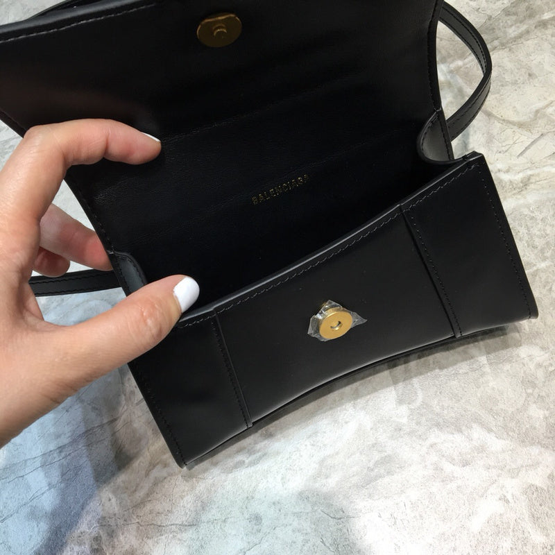 Structured Faux Leather Handbag - Polished Finish | Women's Premium Handbag #1011 - alternate angle view (image 8) of designer-inspired handbag