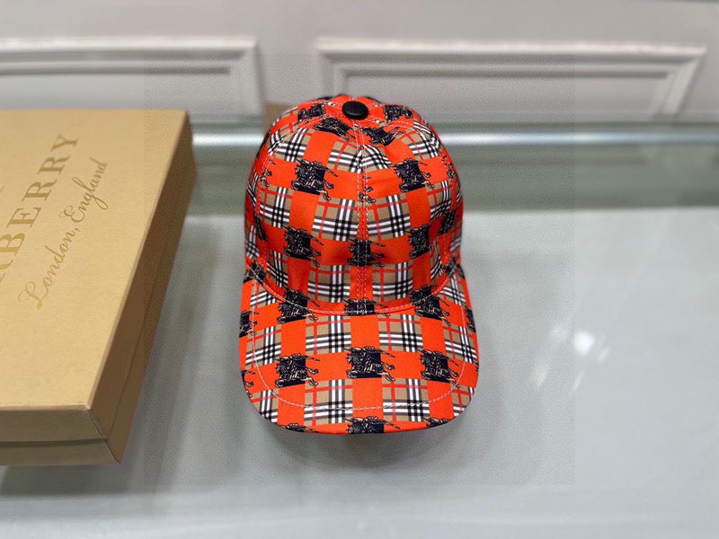 Close-up detail view of Burberry unisex cap