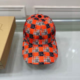 Close-up detail view of Burberry unisex cap
