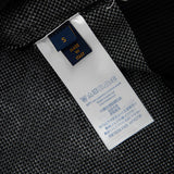 Close-up detail shot of Louis Vuitton luxury clothing with streetwear-inspired cut