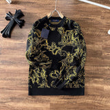 Close-up detail shot of Louis Vuitton luxury clothing with logo-detail design