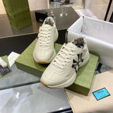 Gucci tonal black luxury sneakers view 5 bold athletic profile