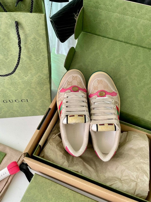 Gucci sneakers detailed view showing premium designer craftsmanship