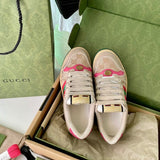 Gucci sneakers detailed view showing premium designer craftsmanship