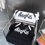 Side profile of Louis Vuitton cotton t-shirt with signature branding