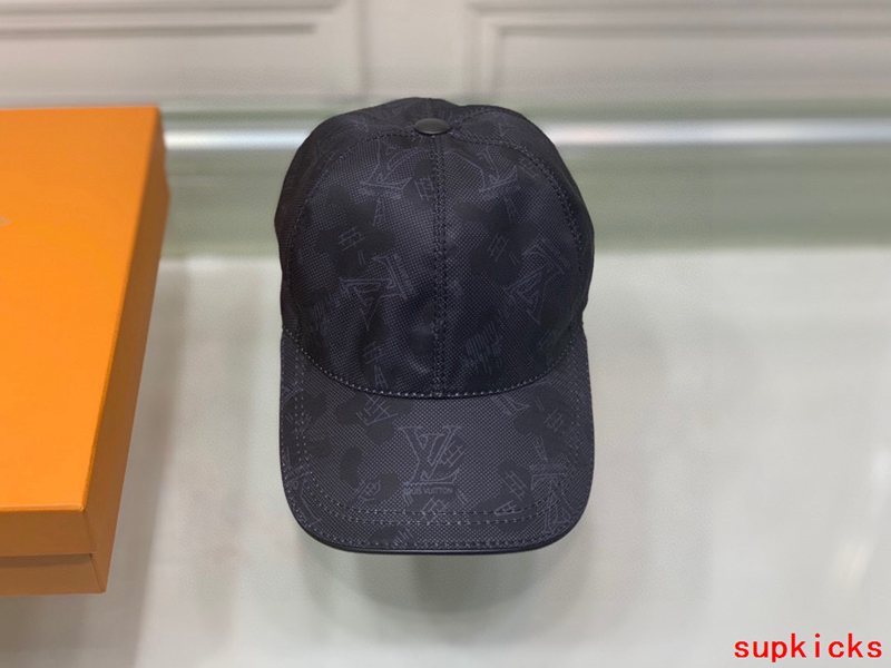 Close-up detail view of Louis Vuitton unisex cap