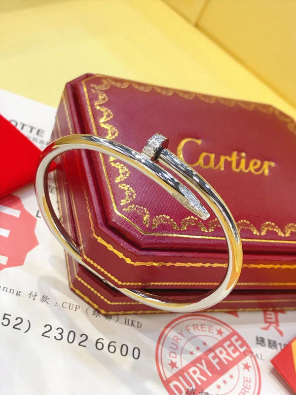 Front view of Cartier unisex jewelry piece