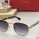 Close-up detail view of Cartier unisex sunglasses