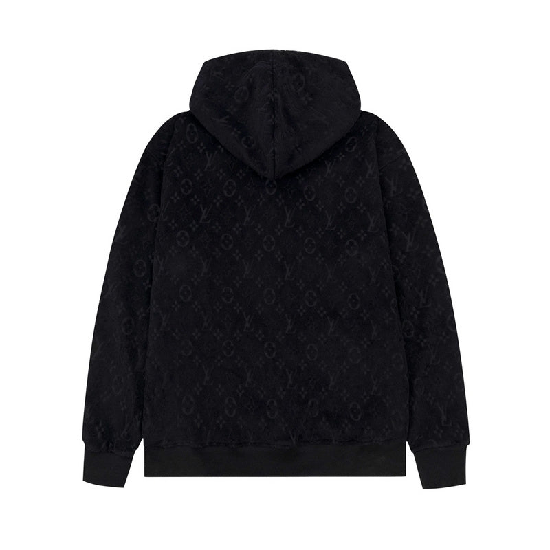 Close-up detail shot of Louis Vuitton luxury clothing with everyday silhouette