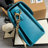 Top view of signature polished women's handbag – women's everyday handbag
