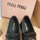 Close-up of Miu Miu shoes craftsmanship