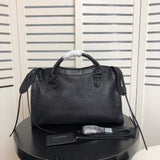 Front view of chic structured women's handbag – women's statement bag