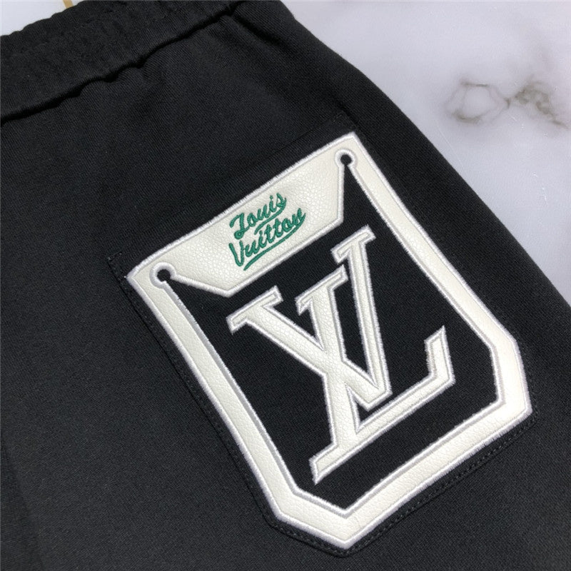 Side profile of Louis Vuitton cotton t-shirt with label-forward styling