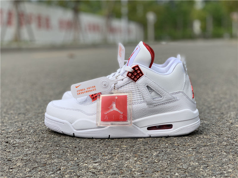 Side profile of Nike clean off-white sneakers bold athletic profile