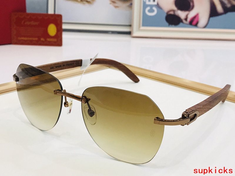 Angled view of Cartier unisex sunglasses