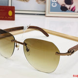 Angled view of Cartier unisex sunglasses