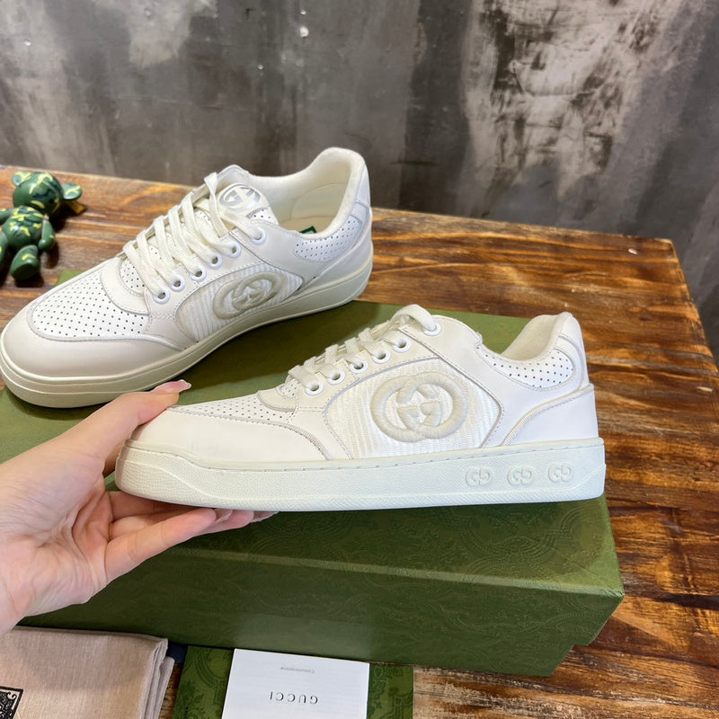 Gucci bold contrast luxury sneakers view 5 signature lace-up style
