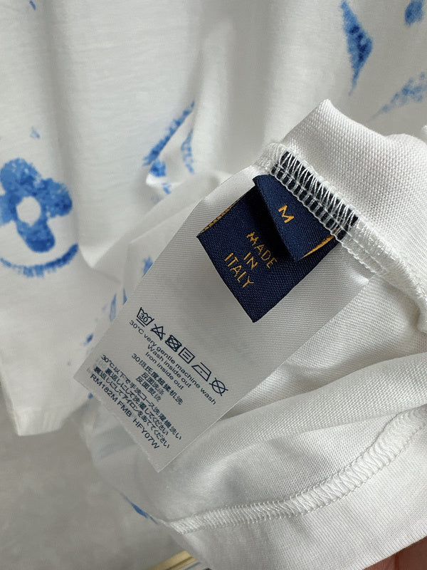 Side profile of Louis Vuitton cotton t-shirt with streetwear-inspired cut