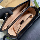 Side profile of elevated structured women's handbag – women's statement bag