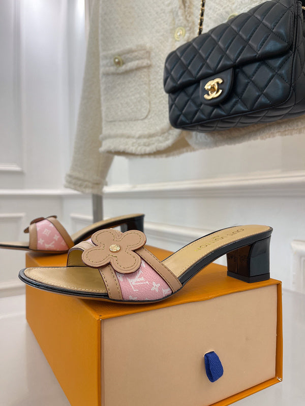 Louis Vuitton Beige Bow-Detail Flats - Lifestyle Styling Shot