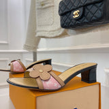 Louis Vuitton Beige Bow-Detail Flats - Lifestyle Styling Shot