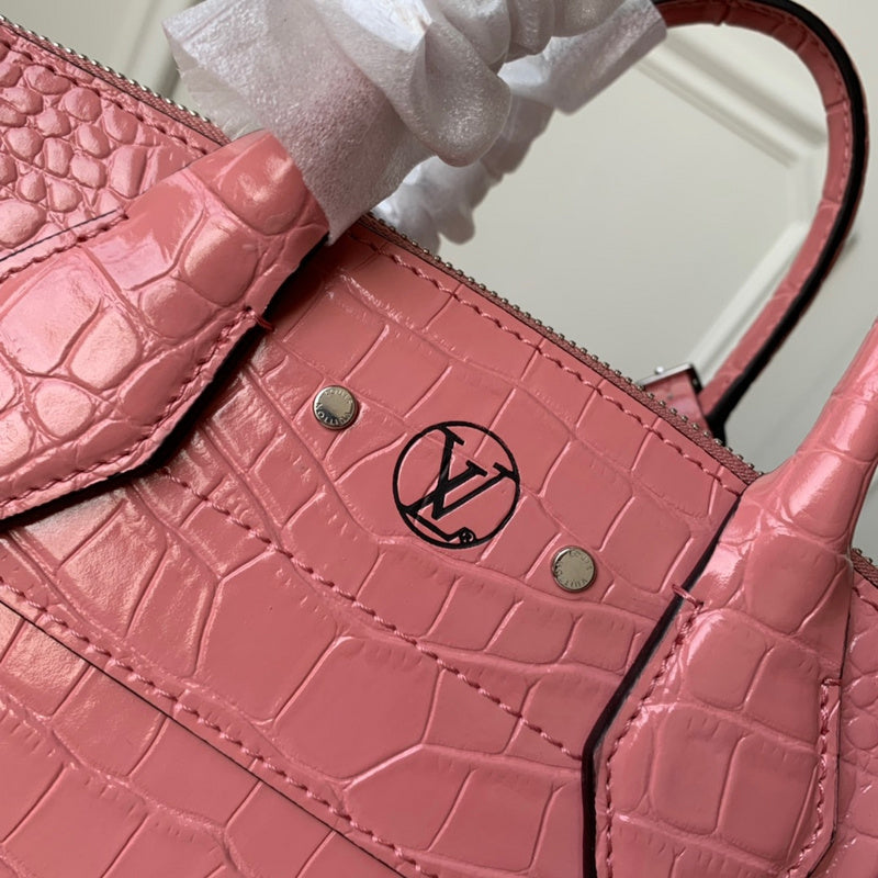 Top view of modern elevated women's handbag – women's designer-style accessory