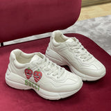 Gucci soft grey luxury sneakers view 9 bold athletic profile