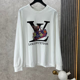 Front view of Louis Vuitton luxury clothing with monogram-inspired silhouette