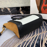 Back view of refined polished women's handbag – women's statement bag