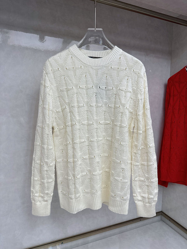 Front view of Louis Vuitton luxury clothing with streetwear-inspired cut