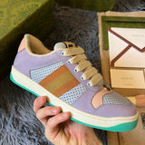 Gucci sneakers detailed view showing premium designer craftsmanship