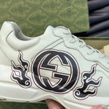 Gucci sneakers detailed view showing premium designer craftsmanship